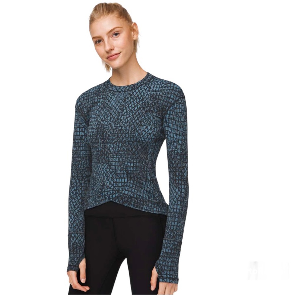 LULULEMON Close to Crossing Long Sleeve *Jacquard Tectonic Jacquard Ship…